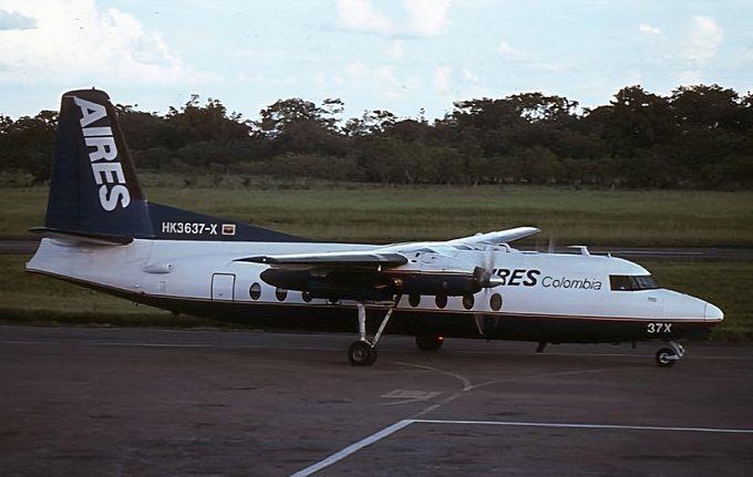 Msn:64  HK-3637X  AIRES Colombia.Leased from Northern Av June 1,1991.
Photo KRIJN OOSTLANDER COLLECTION.