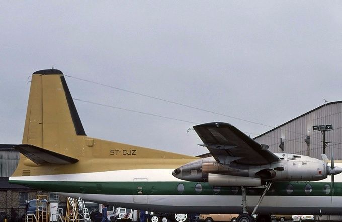 Msn:542  5T-CJZ  Air Mauritanie .Del.date March 29,1980.
Photo with permission from RICHARD VANDERVORD