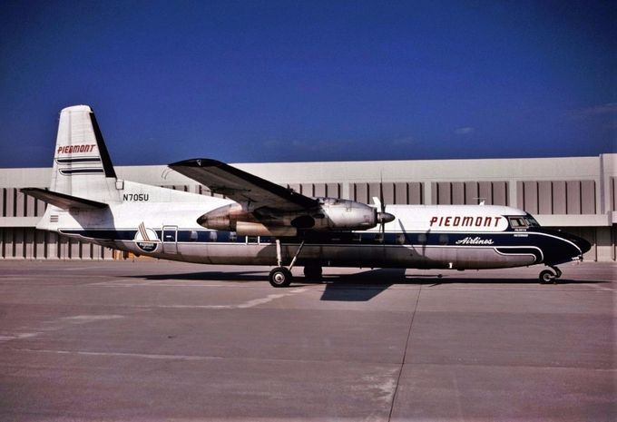 Msn:545 N705U  Piedmont Airlines.
Photo PETER TALBOT Collection.