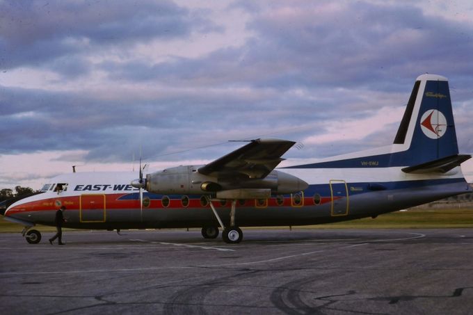 Msn:10287 VH-EWJ East West Airlines.(1971)
Photo with permission from N.K.DAW.