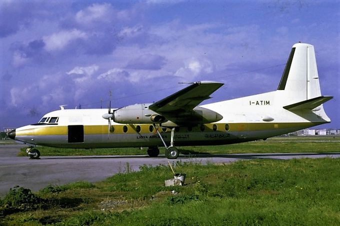 Msn:10249 I-ATIM  Libyan Arab Airliners.
Photo  JACQUIS GUILLEM  Collection.