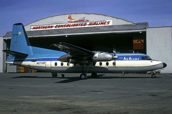 Msn:55 N2710R  Air Alaska.(1973)
Photo JACQUIS GUILLEM COLLECTION.