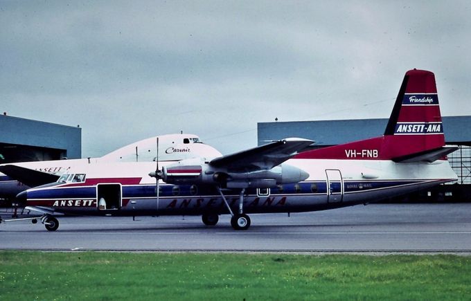Msn:10136 VH-FNB  Ansett ANA.1969
Photo with permission from N.K.DAW COLLECTION.
