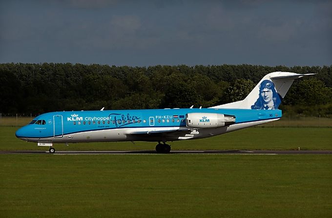 Msn:11543  KLM Cityhopper (Special Fokker titles)
Photo  RICHARD HUNT.