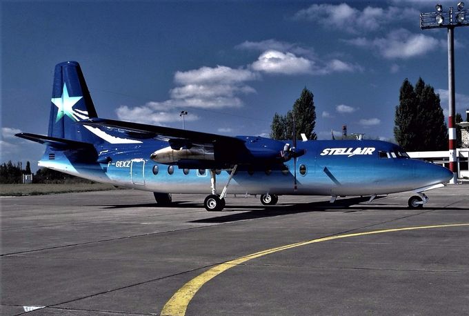 Msn:74  F-GEXZ  Stellar  Leased during 1991-1992.
Photo with permission from JEAN PIERRE BERNARD.