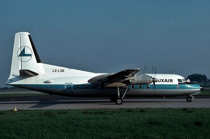 Msn:10280  LX-LGK  Luxair 1984.
Photo ANDREAS PORTES COLLECTION.