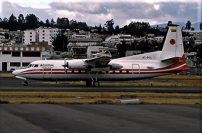 Msn:56  HC-BSL  Aerogal 1993.
Photo PETER M GARWOOD.