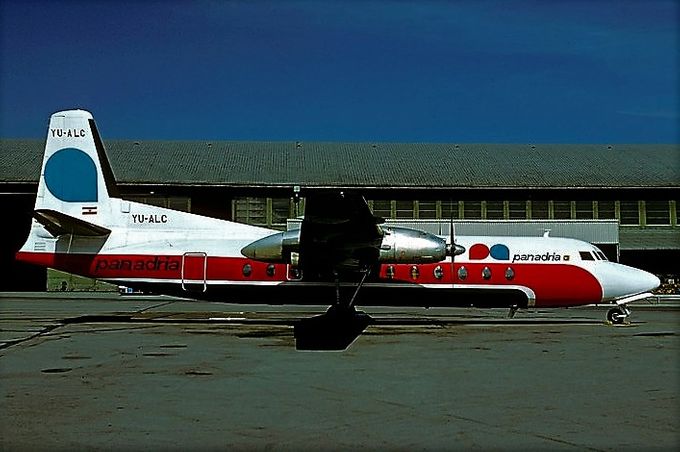 Msn:532  YU-ALC  Pan Adria  1975.
Photo JAQUES GULLIEM COLLECTION.