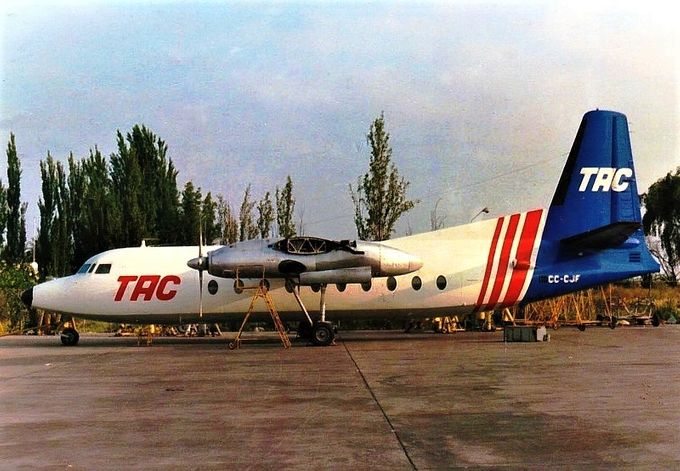 Msn:77  CC-CJF  Transportes Aereo Coyhaique  March 2,1985.
Photo KRIJN OOSTLANDER COLLECTION.