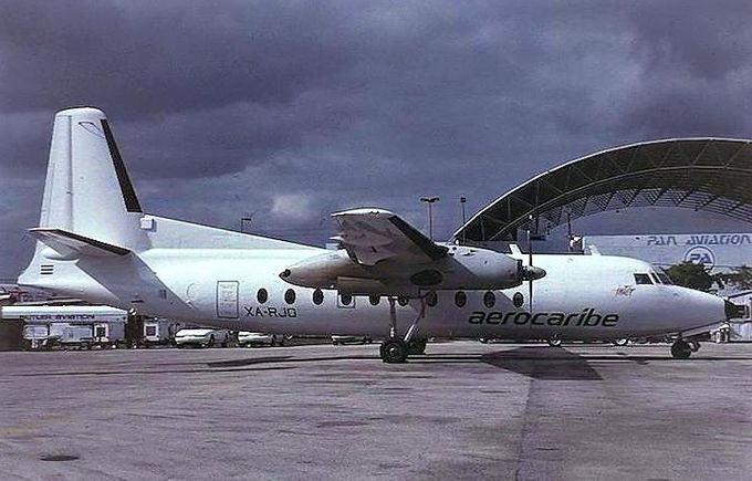 Msn:93  XA-RJO  Aerocaribe/Inter   Del.date December 23,1991.
Photo via AIRLINEHOBBY.COM