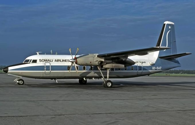 Msn:10599  60-SAZ  Somali Airlines.
Photo BERNHARD MIJER COLLECTION.