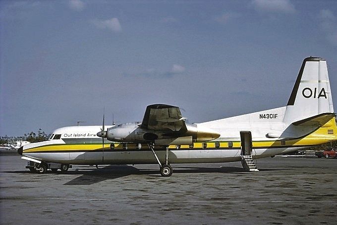 Msn:59  N4301F  Out Island Airways. Leased in 1970.
Photo KRIJN OOSTLANDER COLLECTION.