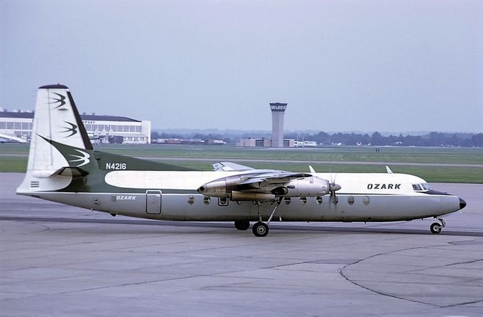 Msn:514  N4216 Ozark Air Lines  Del.date August 24,1966.
Photo with permission from GARY VINCENT. Photo date November.8,1970