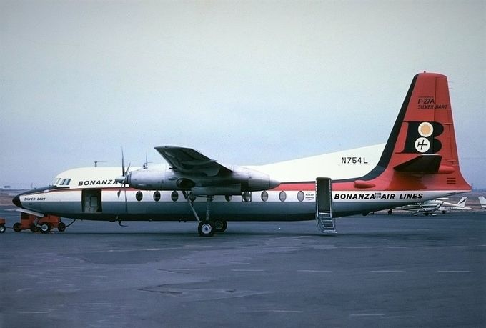 Msn:91  N754L  Bonanza Air Lines. Del.date April 5,1962.
Photo  with permission from PETR POPELER .