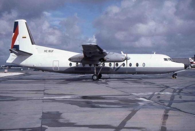 Msn:573  HC-BUF  Aerogal Del,date March 7,1995.
Photo BILL TRUSFULL COLLECTION.