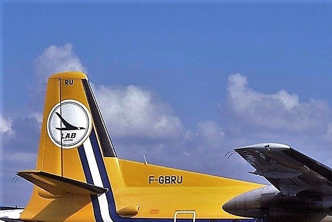 Msn:43 F-GBRU  LAB  Lloyd Area Bolivia  Lsd February 21,1985.
Photo  FERNANDO MESQUITA SLIDE COLLECTION.