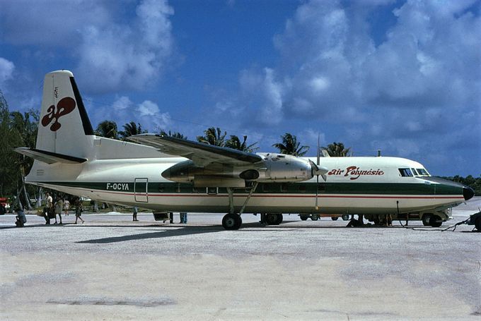Msn:98  F-OCYA  Air Polynesie.ReRegd  April 4,1974.
Photo REGINALD ROWE.