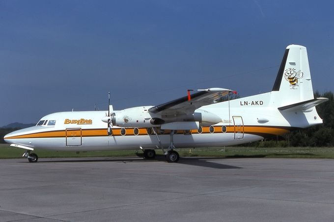 Msn:10675  LN-AKD  Busy Bee  Del.date April 29,1986.
Photo TONNY  WHITE COLLECTION.