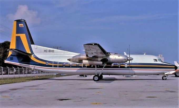 Msn:122  HC-BHD  Petroamazonas. Del.date November 1,1980.
Photo VIA AIRLINEHOBBY.COM.