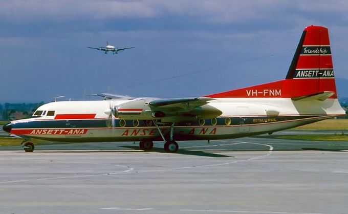 Msn:10292  VH-FNM  Ansett ANA 1966.
Photo with permission from GRAHAM BENNETT COLLECTION.