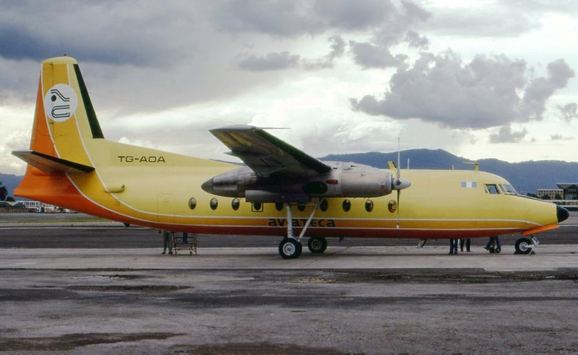 Msn:10261  TG-AOA  Aviateca Del.date  April 1,1978.
Photo  Copyright RON MAK.