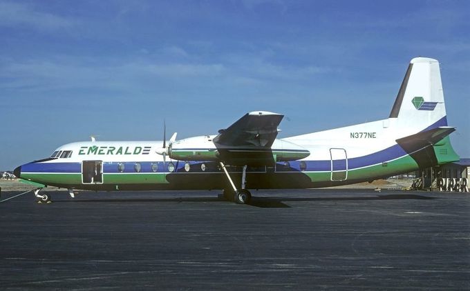 Msn:510  N377NE  Emerald Airlines  Del.date April 7,1981.
Photo JACQUES GULLEM.