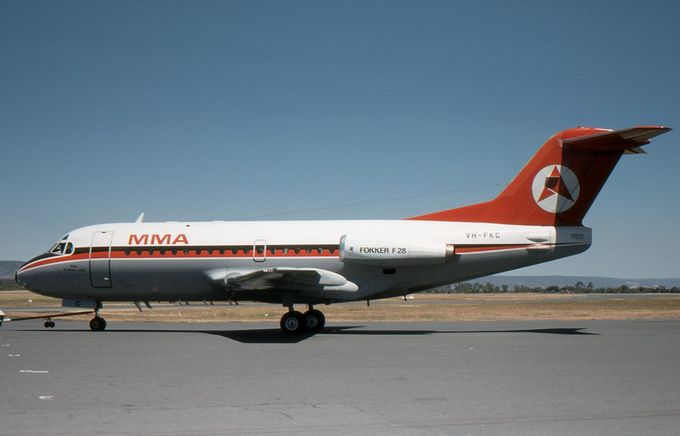 Msn:11025  VH-FKC  MMA Mac-Robertson-Miller Airlines. Del.date October 17,1970.
Photo ROGER MC DONALD.