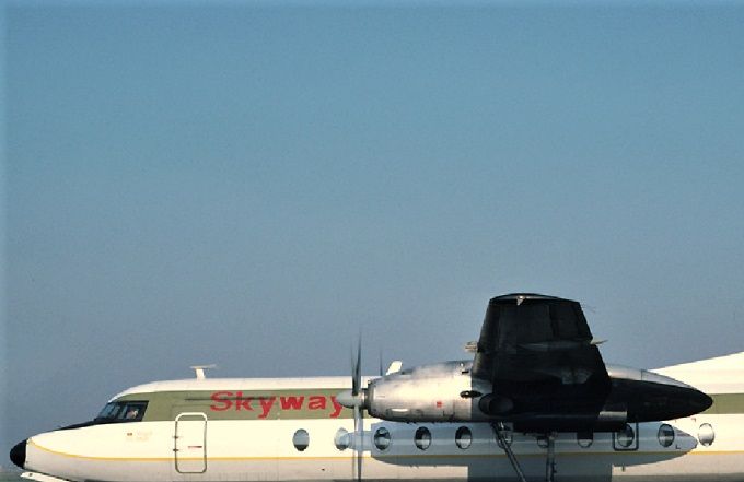 Msn:539  G-SKYB  Skyways Cargo Airlines  Regd  April 19,1979.
Photo with permission from RICHARD VANDERVORD.