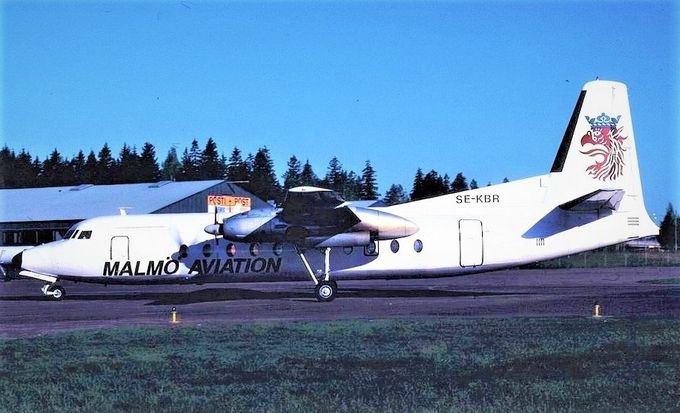 Msn:519 SE-KBR Malmo Aviation Lsd from Nordania Fly Leasing
March 3,1988 till September 21,1991.
Photo