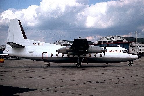 Msn:10342 OO-HLN  Air Alpes  Leased May 1,1976.
Photo KRIJN OOSTLANDER COLLECTION.