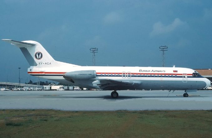 Msn:11232  XY-AGA  Union of Burma Airways  Del.date March 3,1986.
Photo  with permission from PETR  POPELAR COLLECTION.