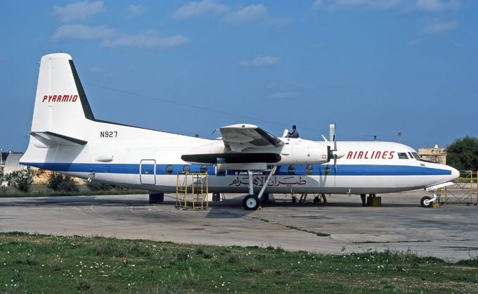Msn:41  N927  Pyramid Airlines  Leased September 14,1991.
Photo JOHN VISANICH Malta Airport Movements.