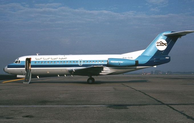 Msn:11092  PH-SIX Libyan Arab AL (KLM Cityhopper colors)
Photo with permission from GERARD HELMER.