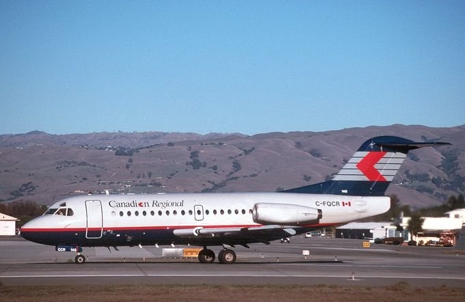 Msn:11036  C-FQCR  Canadian Regional Airlines  Del.date  August 1,1997.
Photo  BILL HOUGH. (San Jose Int.Airport  January 1,1999.)