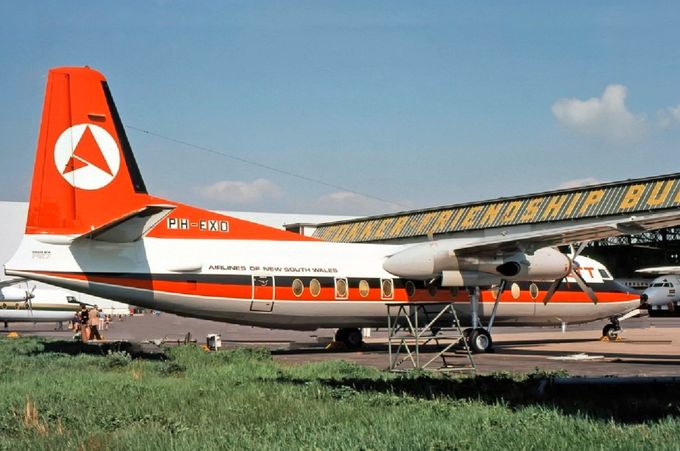 Msn:10532  PH-EXO  Ansett Al of New South Wales. Regd to Fokker May 13,1976.
Photo with permission from LESLIE SNELLEMAN. 
