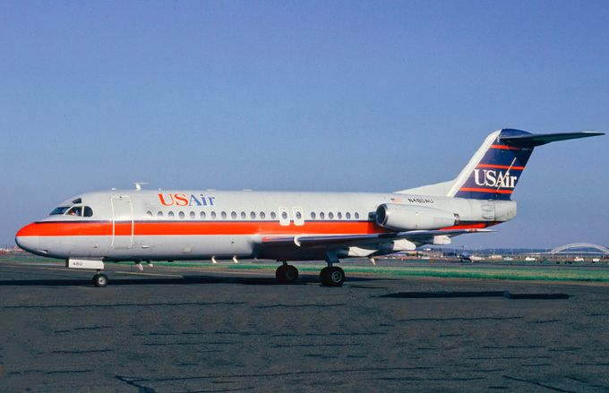 Msn:11229  N480AU  US Air  Merged  August 1,1989.
Photo CLINT GROVES COLLECTION.  