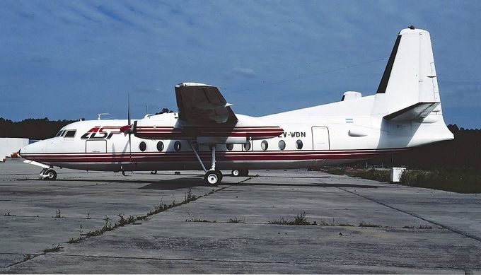 Msn:34  LV-WDN  AeroSur Patagonia (ASP) Leased  October 4,1993.
Photo  JENS  POLSTER.