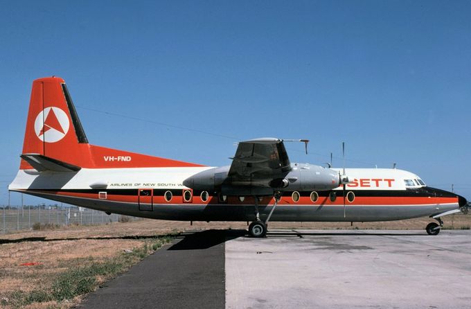 Msn:10144  VH-FND  Ansett of NSW  Del.date  
Photo  with permission from  NIGEL K DAW.