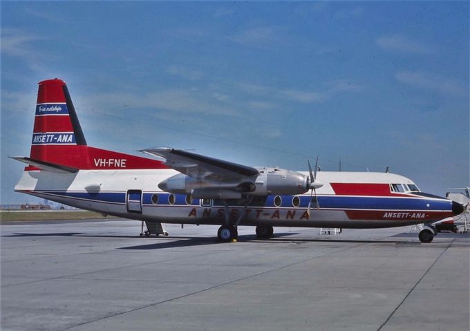 Msn:10145  VH-FNE Ansett ANA.
Photo with permission from N.K.DAW COLLECTION.