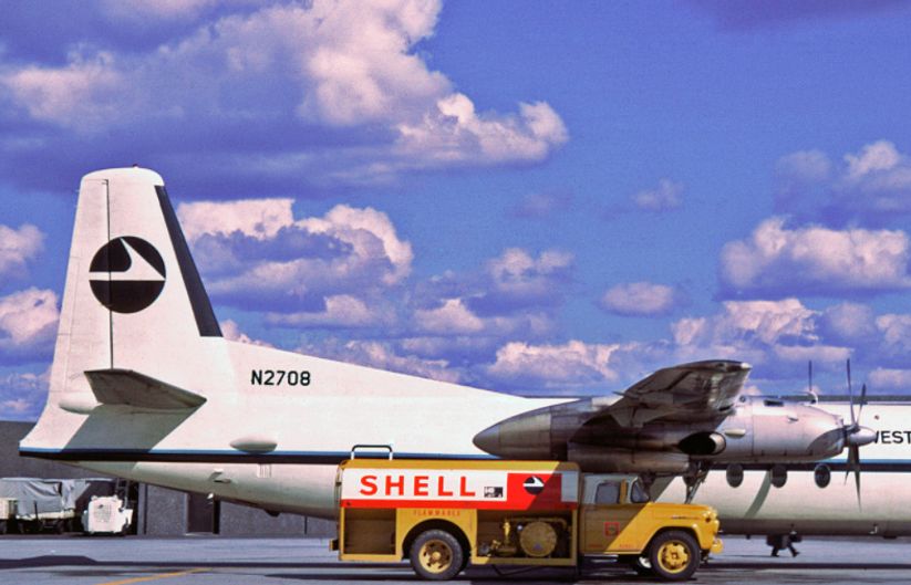 Msn:24  N2708  West Coast Airlines ReRegd  February 27,1963.
Photo  JIM  MC CARTY  COLLECTION. Photo date  May 5,1964.
