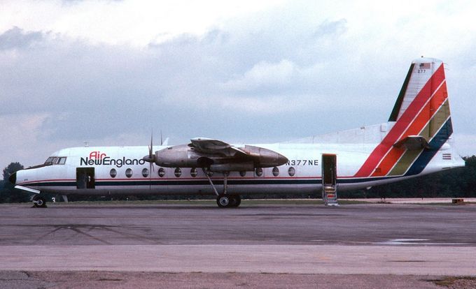 Msn:510  N377NE  Air New England  Regd June 2,1975.
Photo FRANK C DUARTE JR.