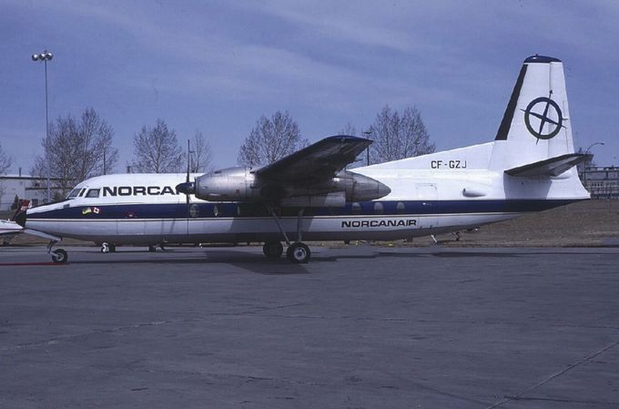 Msn:53 CF-GZJ  Norcanair  November 14,1973.
Photo TONY HICKEY.