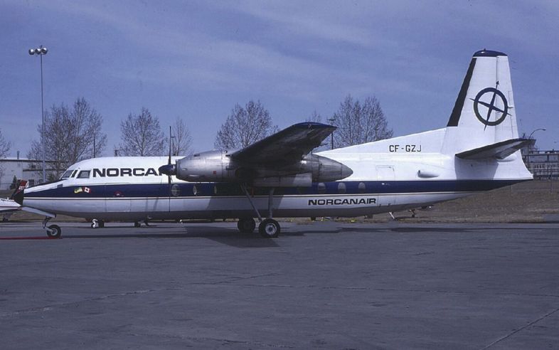 Msn:53 CF-GZJ  Norcanair  November 14,1973.
Photo TONY HICKEY.