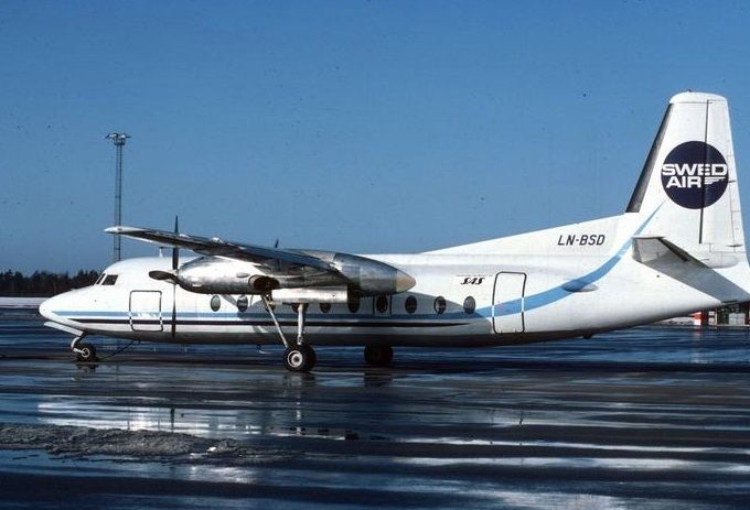 Msn:40  LN-BSD  Swedair/SAS  1992.
Photo