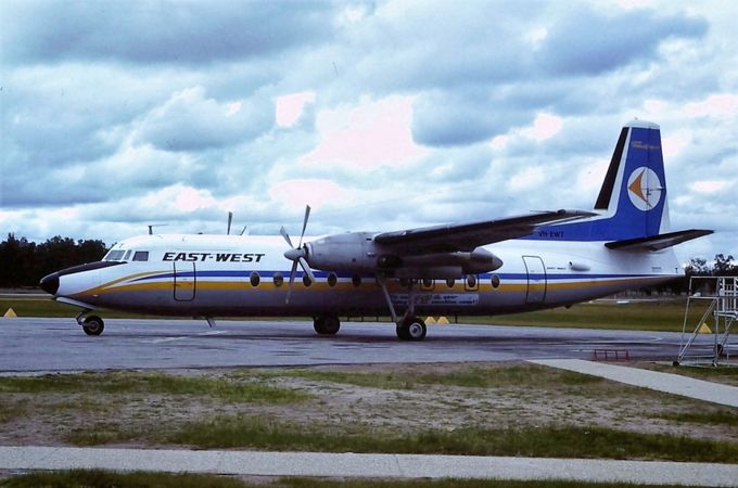 Msn:10431 VH-EWT East West Airlines.
Photo with permission from N.K.DAW Collection.