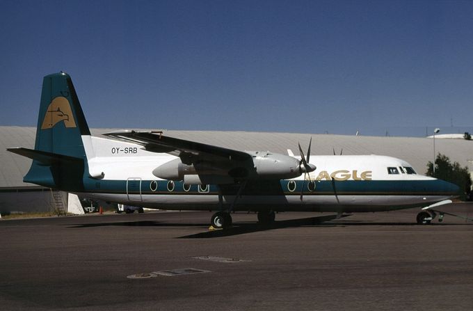 Msn:10394  OY-SRB  Eagle Canyon Airlines  Lsd.November 12,1994.
Photo  WILLEM WENDT COLLECTION. Photo date July 15.1995.