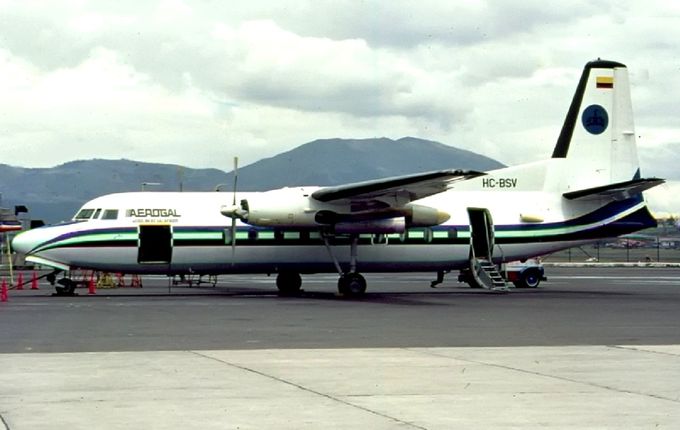 Msn:71  HC-BSV  Aerogal  Del.date  July 10,1993.
Photo  KRIJN OOSTLANDER  COLLECTION.