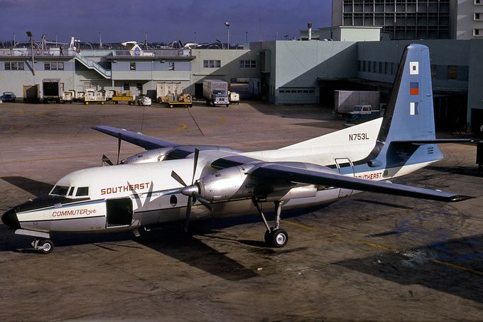 Msn:48  N753L  Southeast Airlines  Leased April 20,1966.
Photo  KLAAS GROENEVELD COLLECTION.