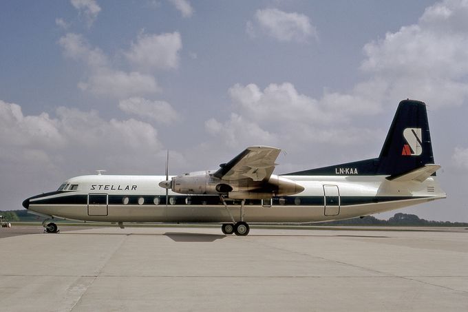 Msn:537  LN:KAA  Stellar Air Freighter A.S  May 2,1974.
Photo with permission from JOHN MOUNCE COLLECTION Photo date May 10,1974.