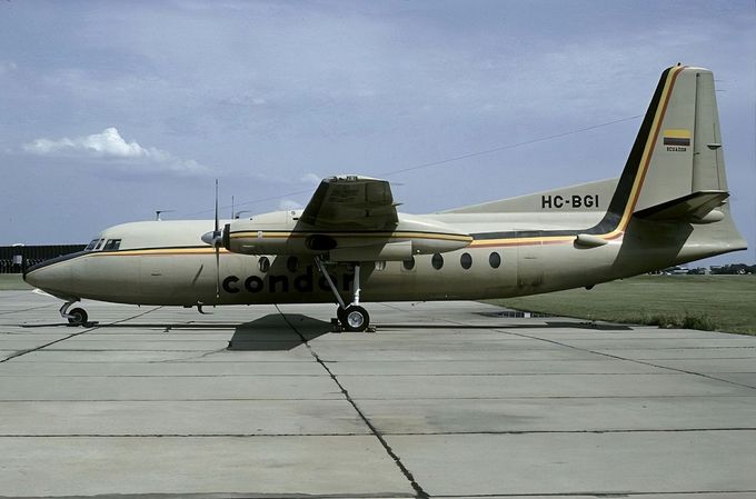 Msn:34  HC-BGI  Aerolineas Condor. 1979
Photo with permission from  RENE BUSCHMANN COLLECTION.